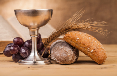 Items related to Communion (Chalice, Bread, Grapes)
